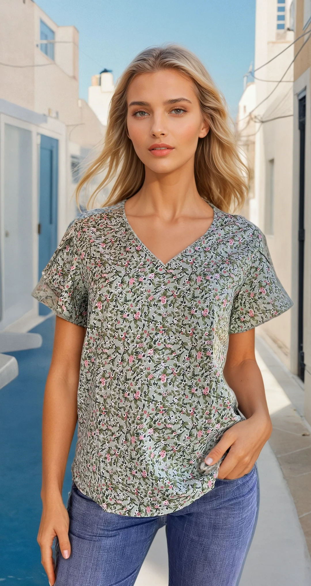 V-Neck Blouse PDF Sewing Pattern