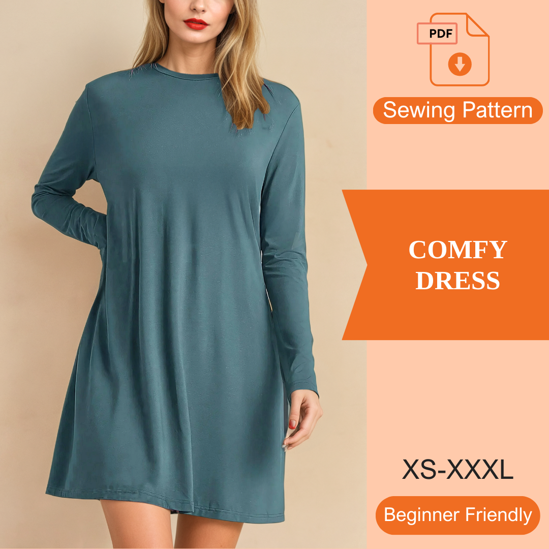 Comfy Dress PDF Sewing Pattern