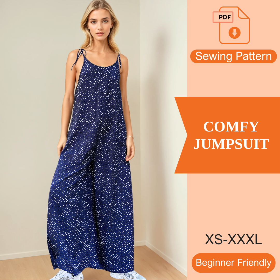 Comfy Jumpsuit PDF Sewing Pattern