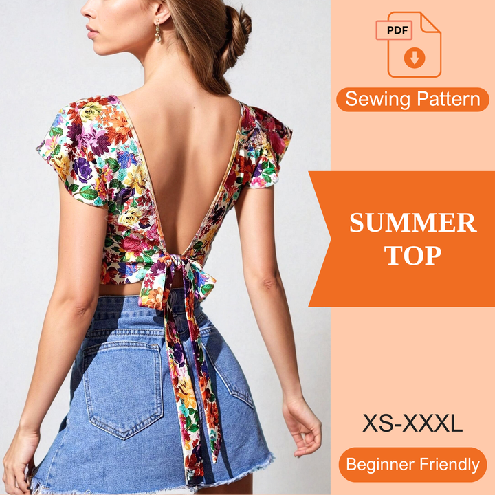 Summer Top PDF Sewing Pattern