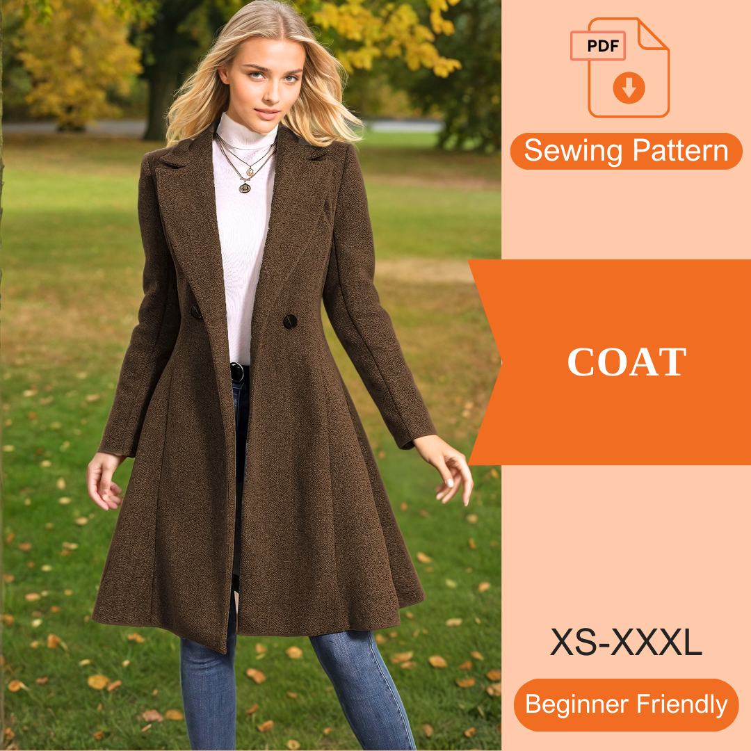 Coat PDF Sewing Pattern