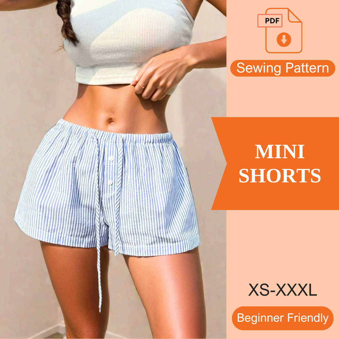 Mini Shorts PDF Sewing Pattern