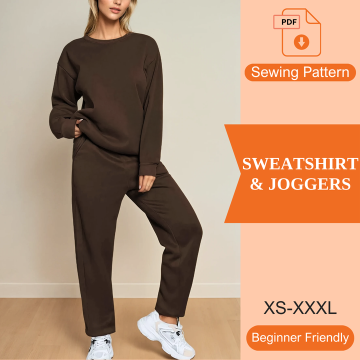 Sweatshirt & Joggers PDF Sewing Pattern