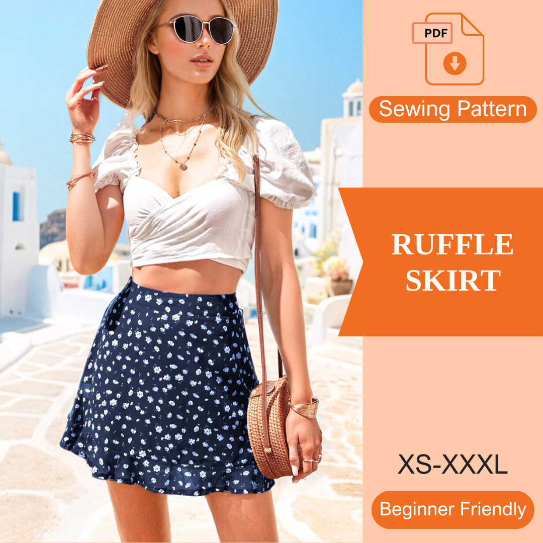 Ruffled Skirt PDF Sewing Pattern