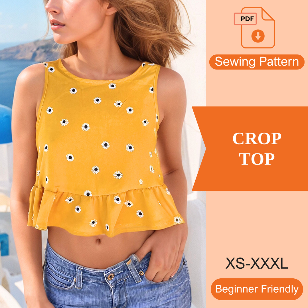 Crop Top PDF Sewing Pattern