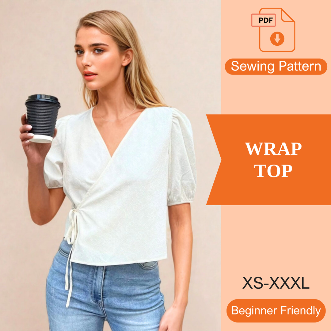 Wrap Top PDF Sewing Pattern