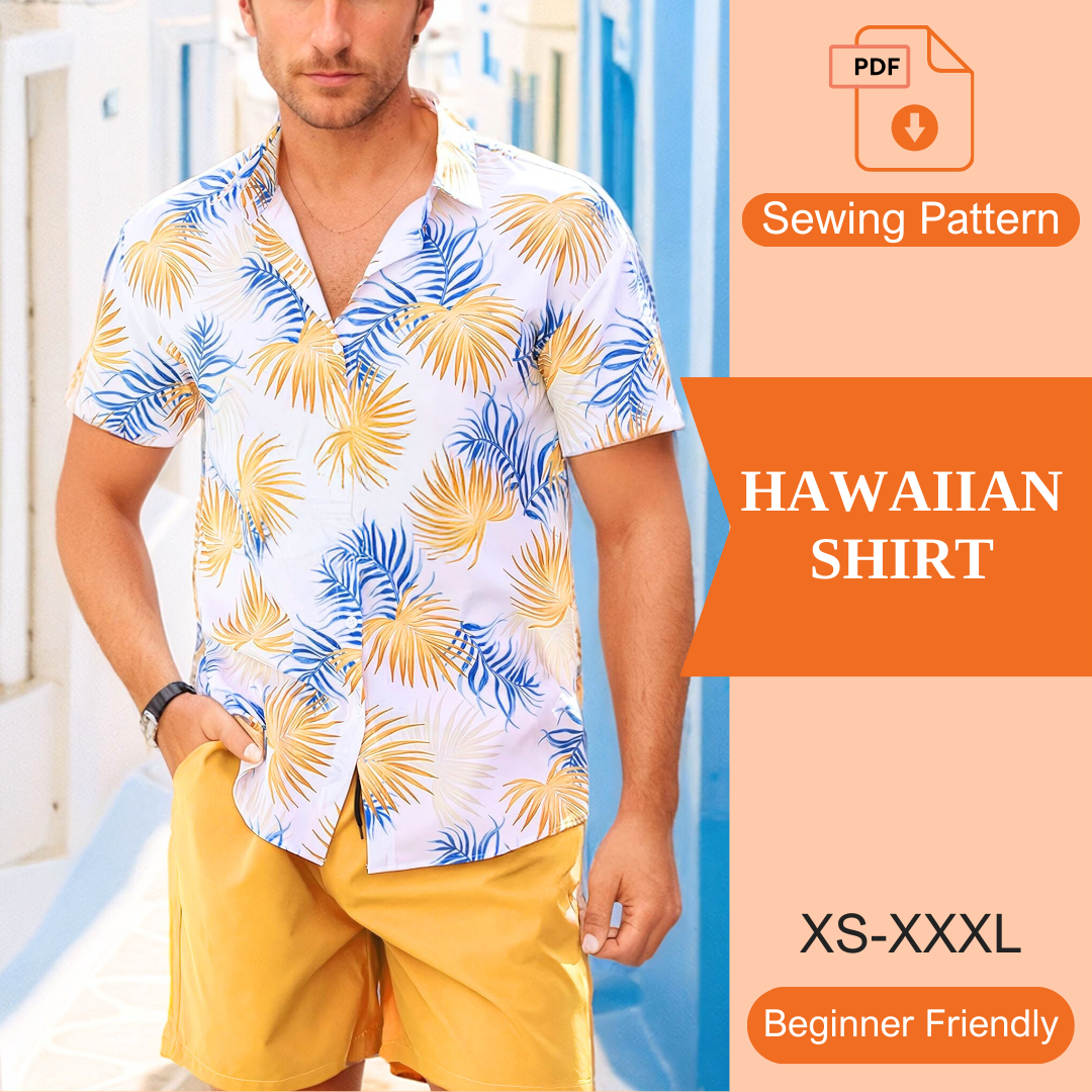 Hawaiian Shirt PDF Sewing Pattern