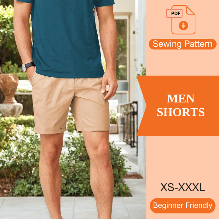 Men Shorts PDF Sewing Pattern