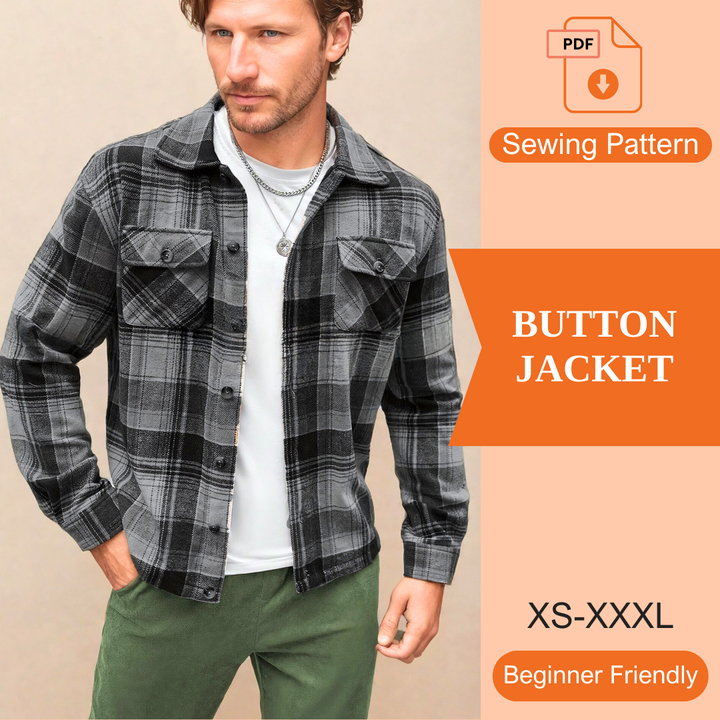 Button Jacket PDF Sewing Pattern