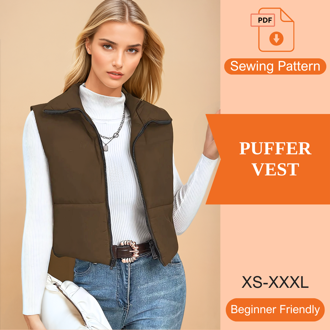 Puffer Vest PDF Sewing Pattern