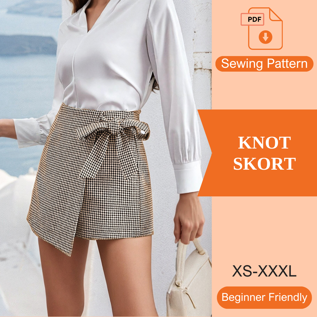 Knot Skort PDF Sewing Pattern