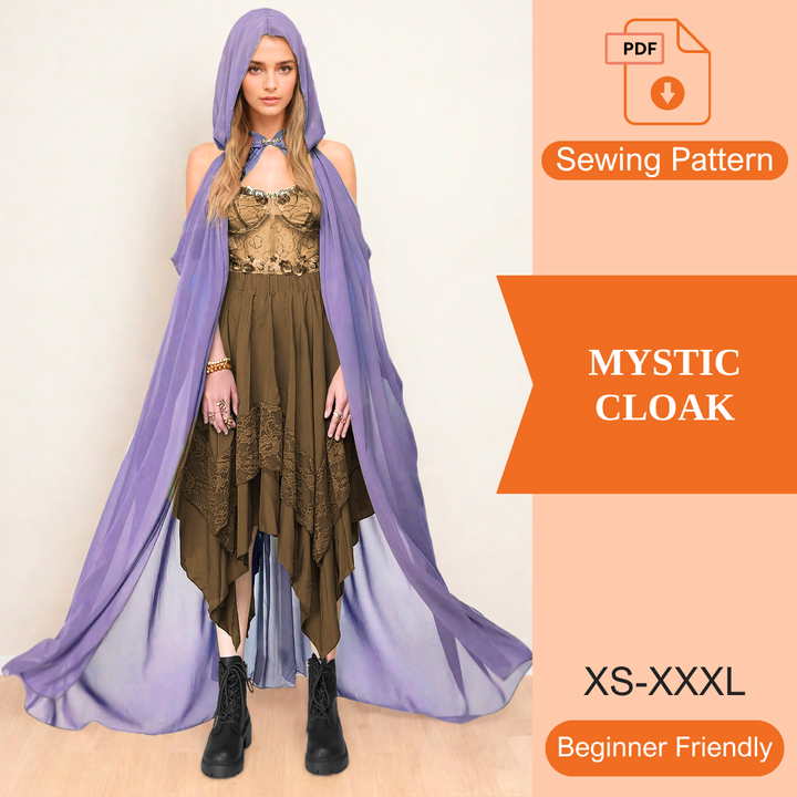 Mystic Cloak PDF Sewing Pattern