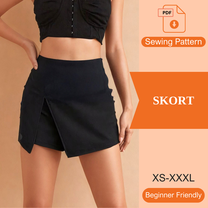 Skort PDF Sewing Pattern