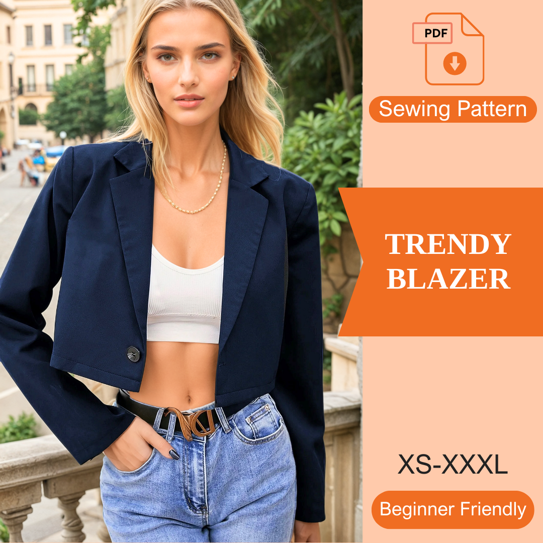 Trendy Blazer PDF Sewing Pattern