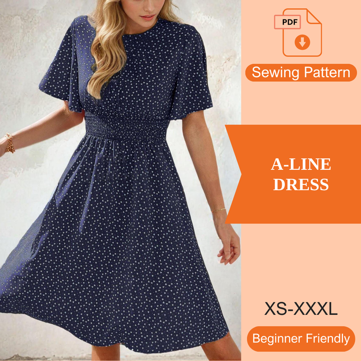 A-Line Dress PDF Sewing Pattern