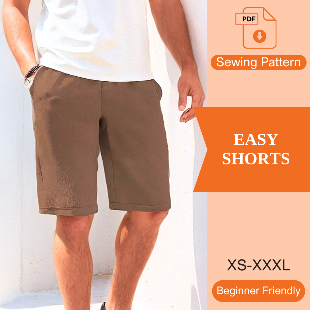 Easy Shorts PDF Sewing Pattern