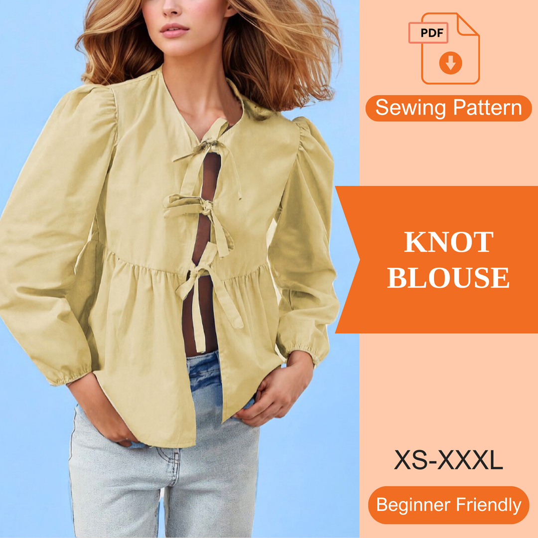 Knot Blouse PDF Sewing Pattern