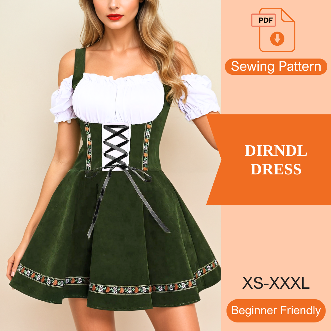 Dirndl Dress PDF Sewing Pattern