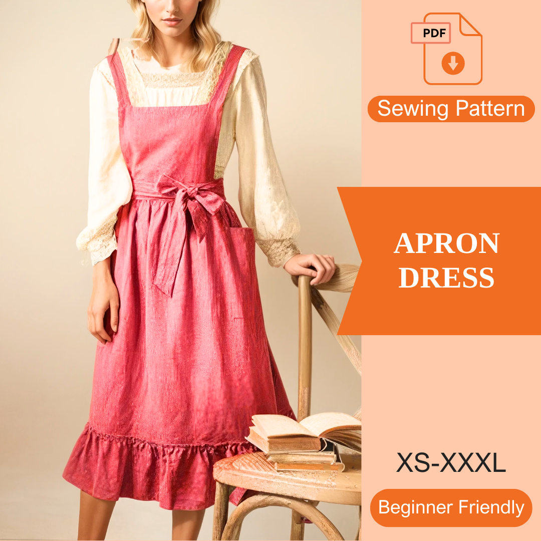 Apron dress PDF Sewing Pattern