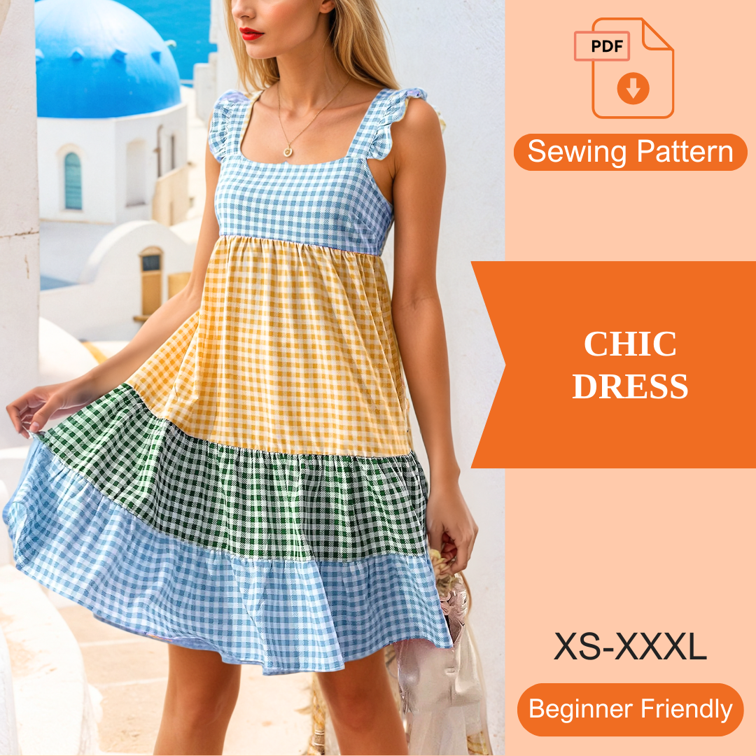 Chic Dress PDF Sewing Pattern