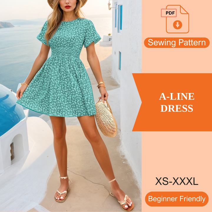 A-Line Dress PDF Sewing Pattern