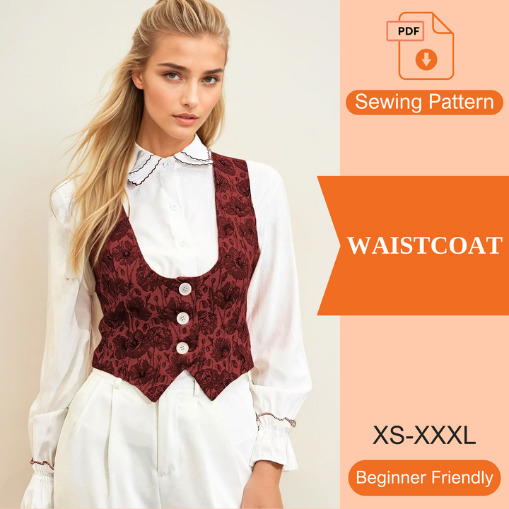 Waistcoat PDF Sewing Pattern