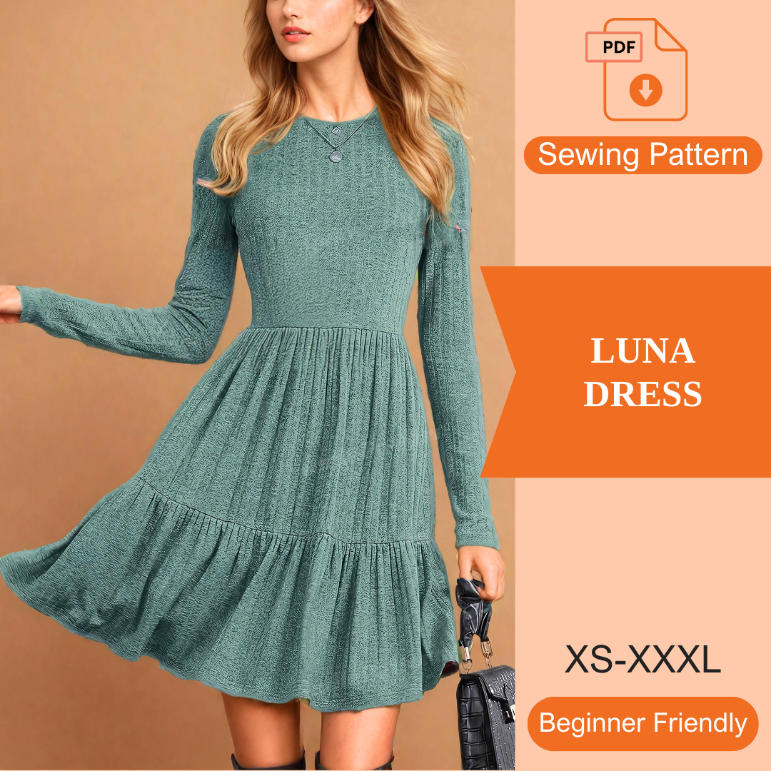 Luna Dress PDF Sewing Pattern