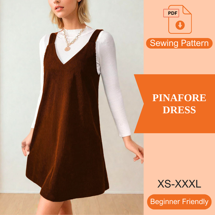 Pinafore Dress PDF Sewing Pattern