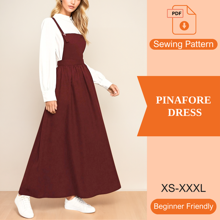 Pinafore Dress PDF Sewing Pattern