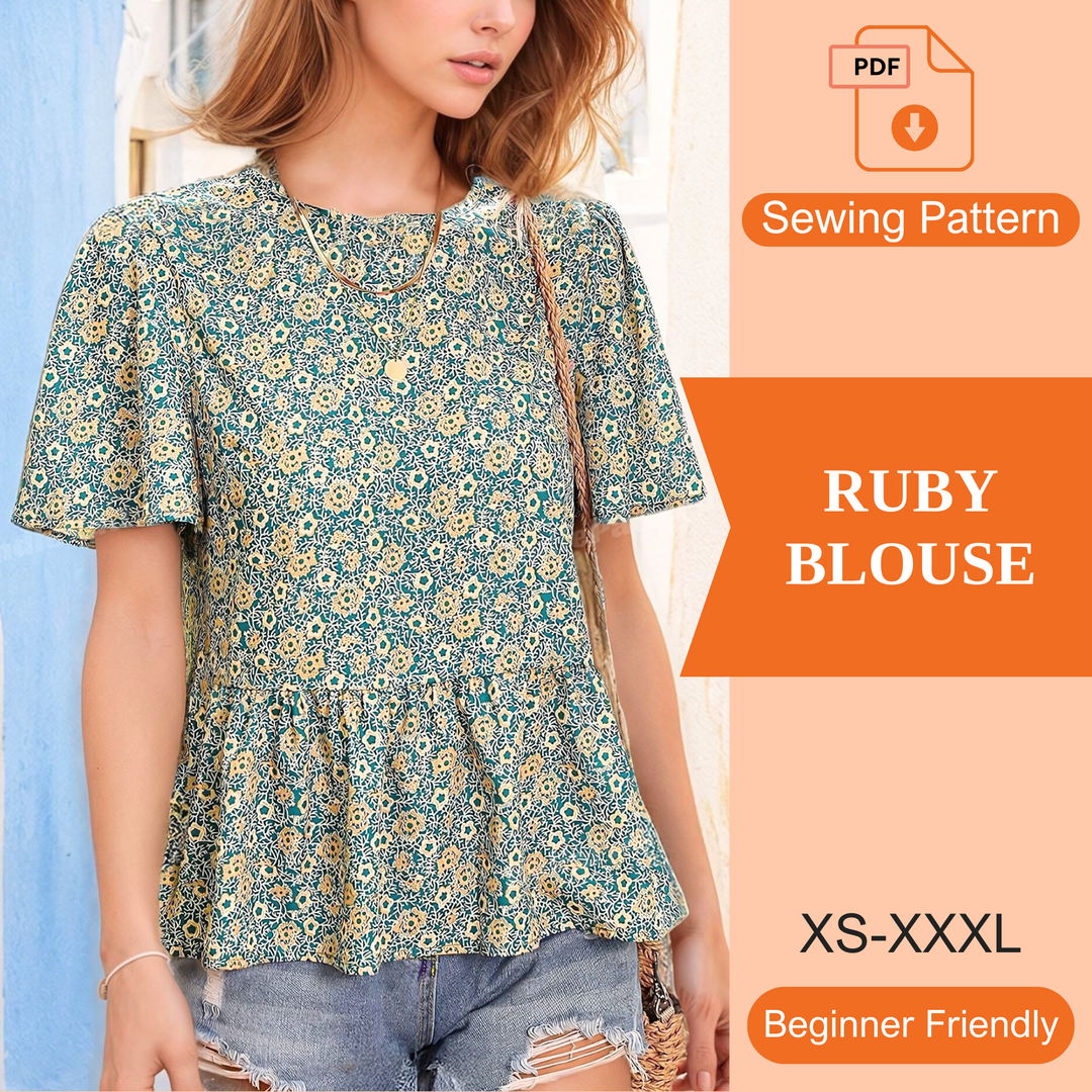 Ruby Blouse PDF Sewing Pattern