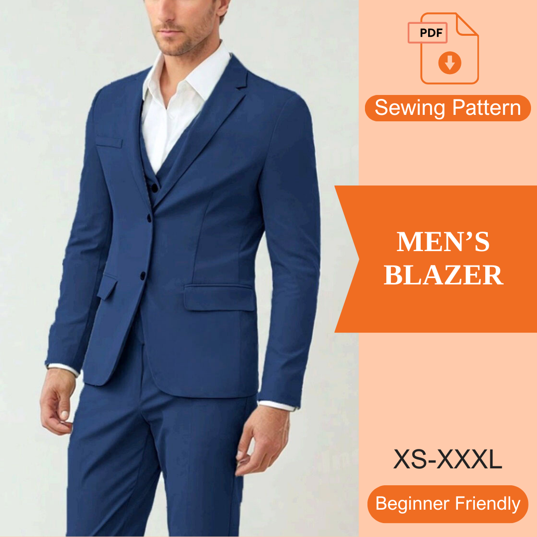 Men's Blazer PDF Sewing Pattern