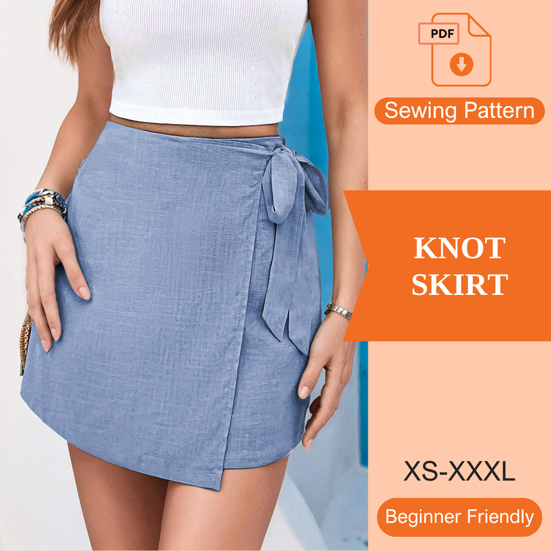 Knot Skirt PDF Sewing Pattern