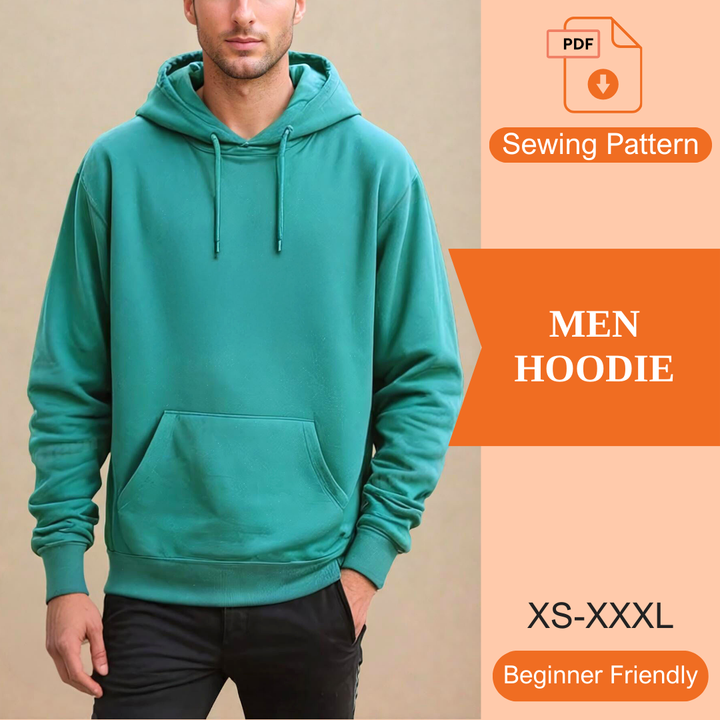 Men Hoodie PDF Sewing Pattern