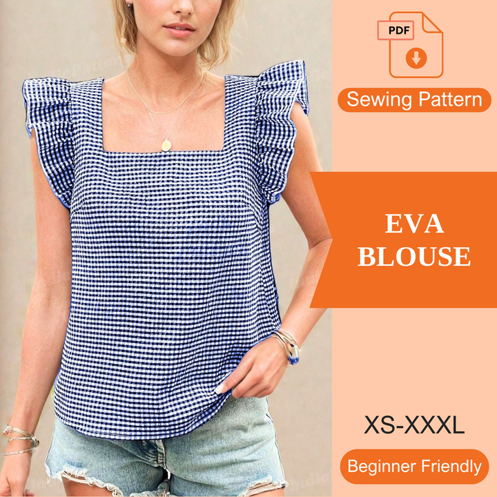 Eva Blouse PDF Sewing Pattern