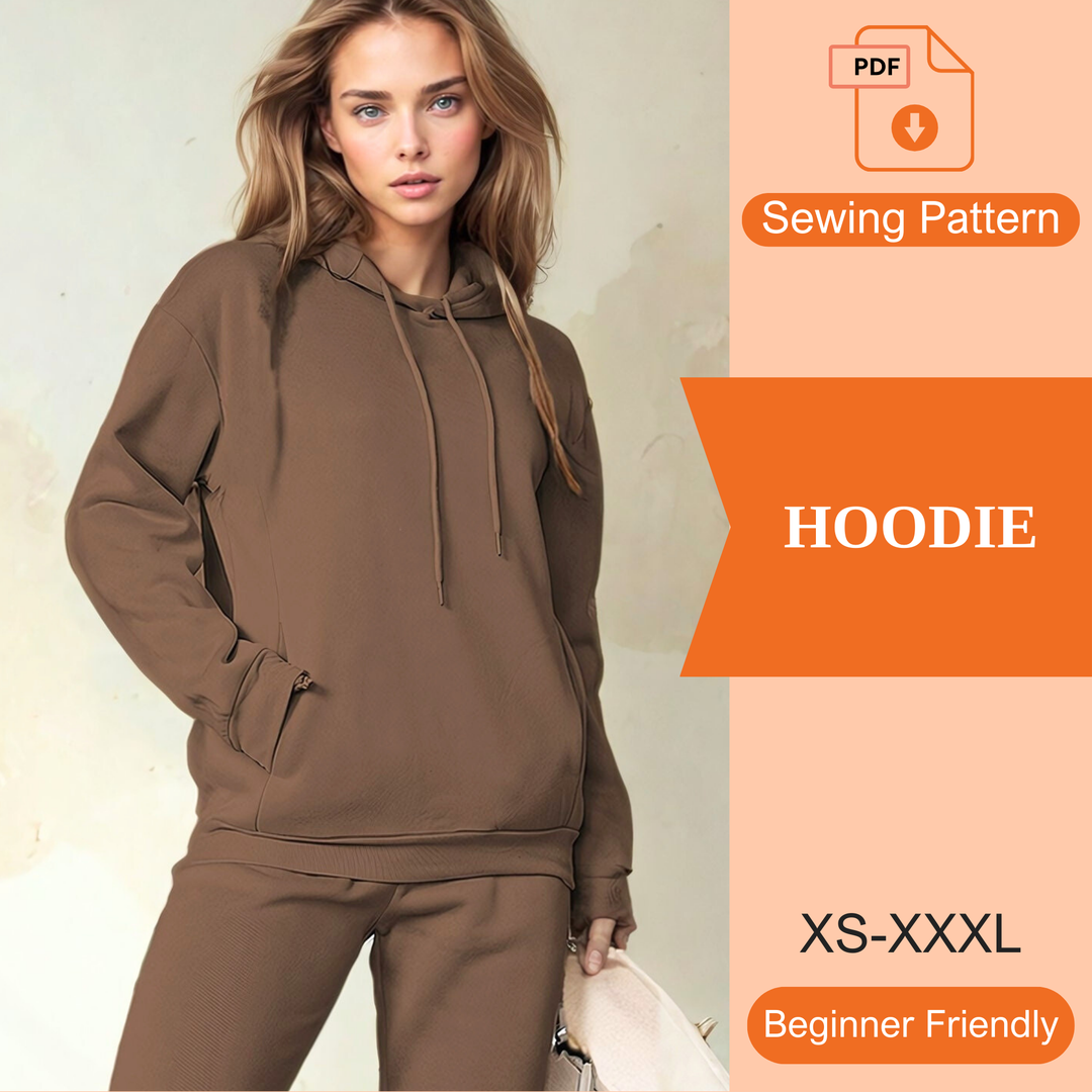 Hoodie PDF Sewing Pattern