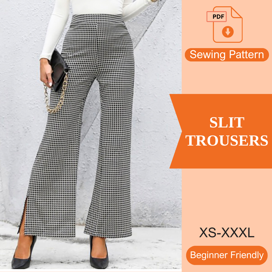 Slit Trousers PDF Sewing Pattern