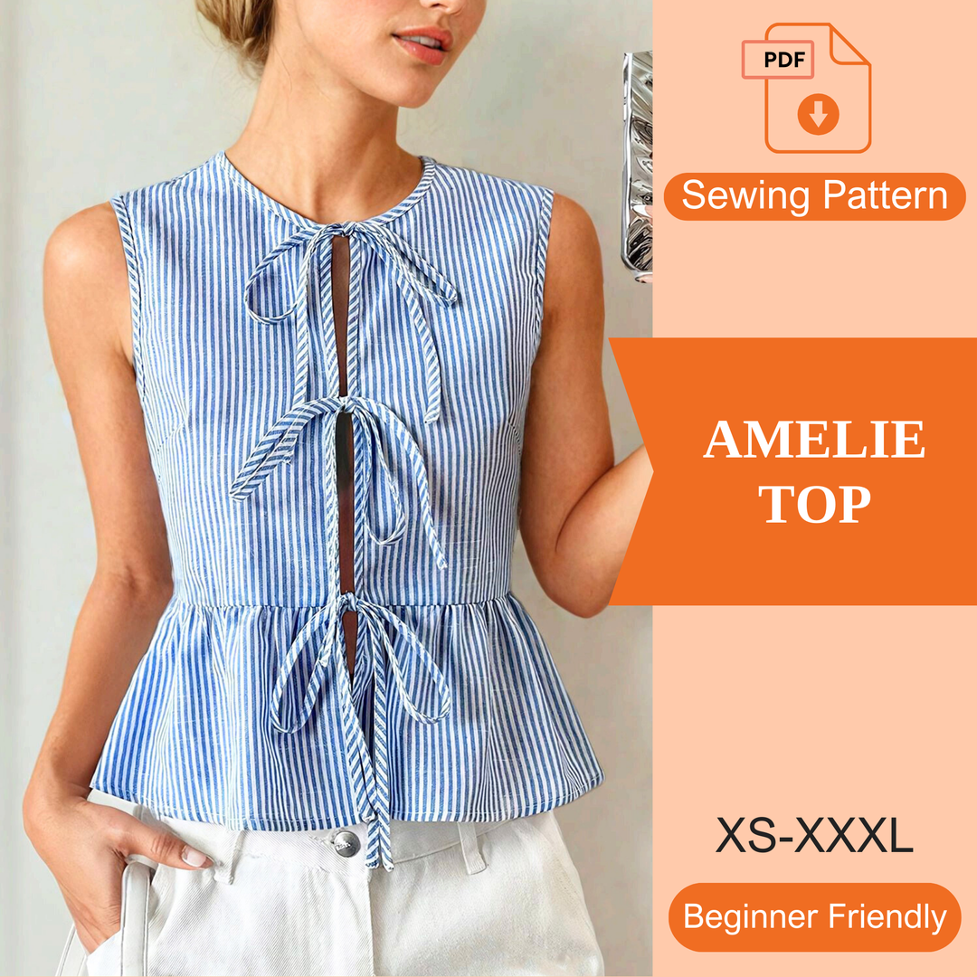 Amelie Top PDF Sewing Pattern