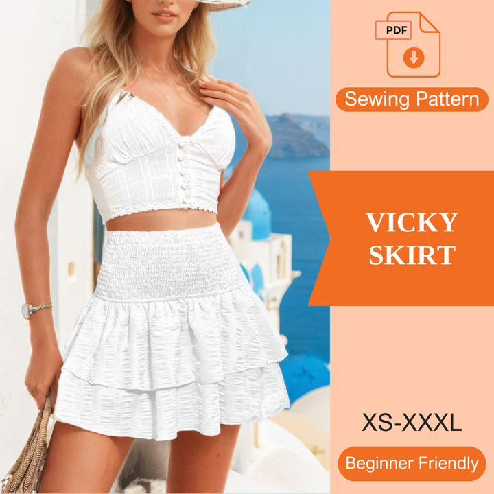 Vicky Skirt PDF Sewing Pattern