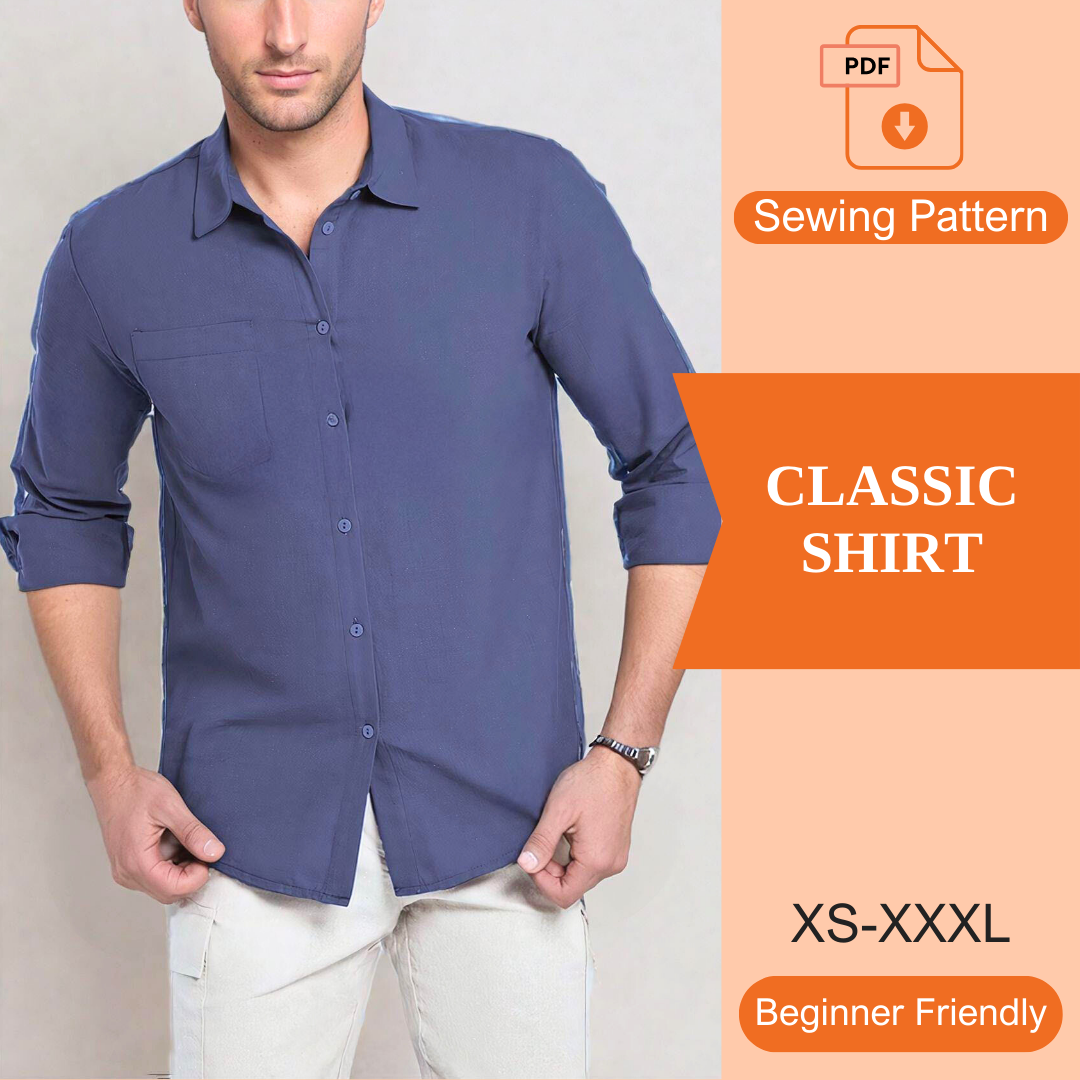 Classic Shirt PDF Sewing Pattern