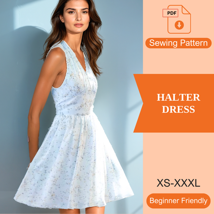 Halter Dress PDF Sewing Pattern