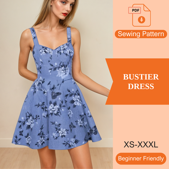 Bustier Dress PDF Sewing Pattern