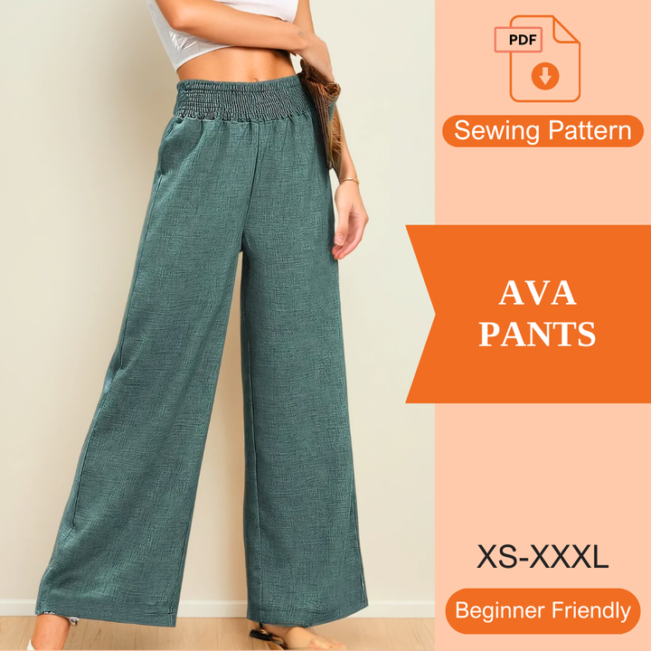 Ava Pants PDF Sewing Pattern