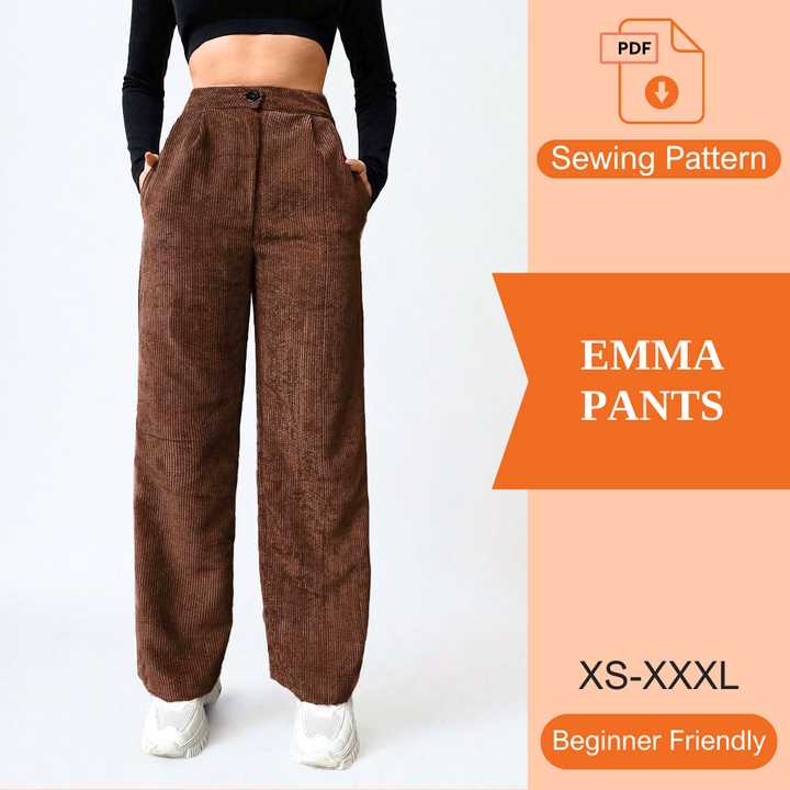 Emma Pants PDF Sewing Pattern