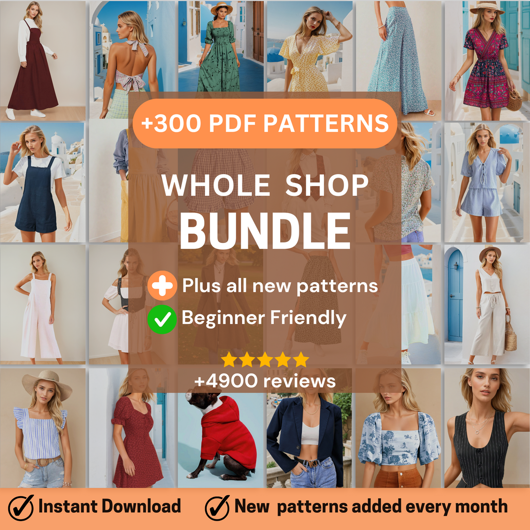 Whole Shop Bundle - PDF Sewing Patterns