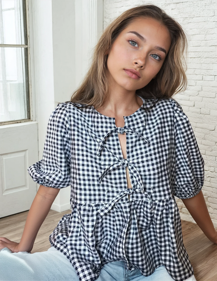 Ivy Puffed Sleeve Peplum – PDF Sewing Pattern