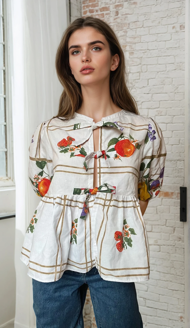 Ivy Puffed Sleeve Peplum – PDF Sewing Pattern